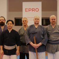Kimihiko Sugino Sensei mit Mitgliedern des Kobukai Berlin