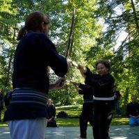 Kenjutsu Vorführung Sommerfest der DJG Berlin 2014