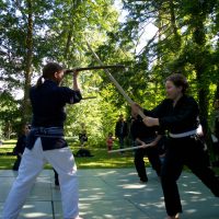 Kenjutsu Vorführung Sommerfest der DJG Berlin 2014