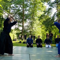 Kenjutsu Vorführung Sommerfest der DJG Berlin 2014