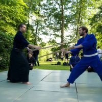 Kenjutsu Vorführung Sommerfest der DJG Berlin 2014