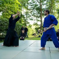 Kenjutsu Vorführung Sommerfest der DJG Berlin 2014