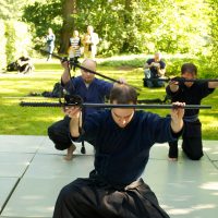 Kenjutsu Vorführung Sommerfest der DJG Berlin 2014