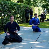 Kenjutsu Vorführung Sommerfest der DJG Berlin 2014