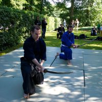 Kenjutsu Vorführung Sommerfest der DJG Berlin 2014