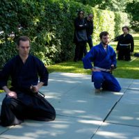 Kenjutsu Vorführung Sommerfest der DJG Berlin 2014
