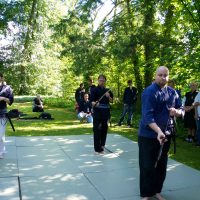 Kenjutsu Vorführung Sommerfest der DJG Berlin 2014