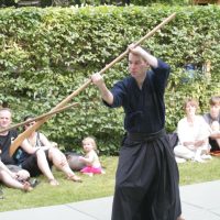 Katori Shinto-ryu Vorführung auf dem Sommerfest der DJG Berlin 2015