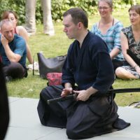 Katori Shinto-ryu Vorführung auf dem Sommerfest der DJG Berlin 2015
